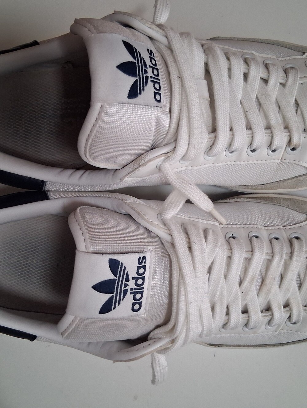adidas Rod Laver Cloud White/Collegiate Navy Shoes Sneakers Men's Size 10 - Picture 4 of 6